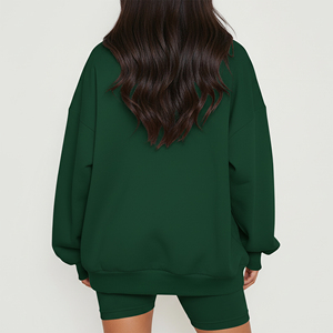 Top Quality 100% CottonCasual Wear Fashionable Solid Color Short <b>Sets</b> For Women Breathable Hip Hop Style 2 Piece Tracksuit - Product Image 6