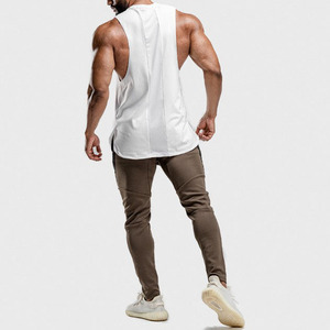 Nouveau débardeur de sport sans manches pour homme, lavé, écologique, à séchage rapide, tricoté, pour l'entraînement, la course, la gym, grandes tailles - Product Image 2