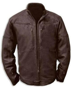 ออกแบบโลโก้เองได้ เสื้อโค้ทหนังแท้สำหรับผู้ชายสำหรับใส่กลางแจ้ง พร้อมแจ็คเก็ตกันหนาวคุณภาพสูง แฟชั่นแจ็คเก็ตผู้ชายทั้งตัว - Product Image 2