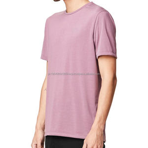 Camiseta de Diseño Superior, Camisetas de Jersey Orgánico de Alta Calidad, Camiseta de Verano de Manga Corta para Hombre, Camiseta Personalizada con Cuello Redondo de Bambú - Product Image 3