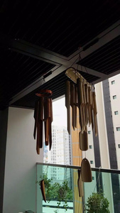 Campana de Viento de Bambú Hecha a Mano, Tamaño Grande, Decoración Feng Shui, Campana de Viento de Bambú con Sonido Melodioso, Decoración Colgante para Exteriores de Vietnam - Product Image 5