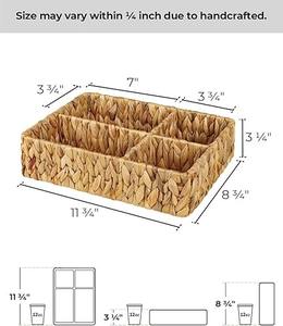 Cesta de Almacenamiento Hecha a Mano con Jacinto de Agua, Ecológica, Hecha en Vietnam, Venta al Por Mayor - Product Image 3