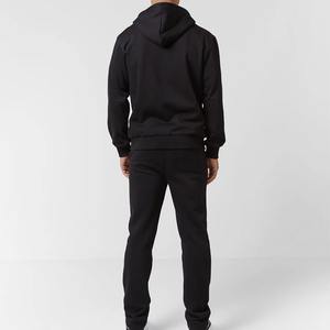 Conjunto deportivo de algodón y poliéster para hombre, sudadera con capucha extragrande con cremallera y pantalones holgados, con diseño de logotipo personalizado. - Product Image 6