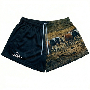 Pantalones Cortos de Rugby Personalizados con Bolsillo con Cremallera, Transpirables, de Poliéster Sublimado, con Nombre del Equipo - Product Image 1