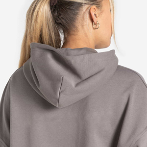Hoodies d'hiver chauds pour femmes à faible MOQ, personnalisez vos propres hoodies pour femmes, respirants, décontractés, vente directe d'usine - Product Image 4