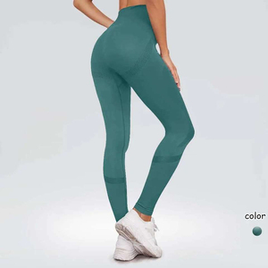 Four Way Stretch <b>Winter</b> Yoga <b>Leggings</b> Seamless Polyester Spandex High Waist Breathable Quick Dry Anti-Bacterial Snagging <b>Women</b> - Product Image 5