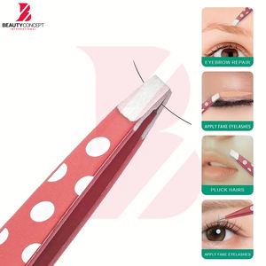 Pinzas de acero inoxidable para cejas, perfectas para el cuidado personal y la depilación de precisión, herramienta para uso doméstico y en salones de belleza - Product Image 3