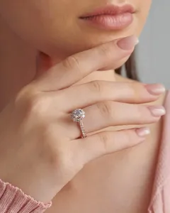 Bague en diamant moderne pour demande en mariage, usage professionnel, quotidien, mariage et fiançailles, pour l'exportation, prix de vente - Product Image 4