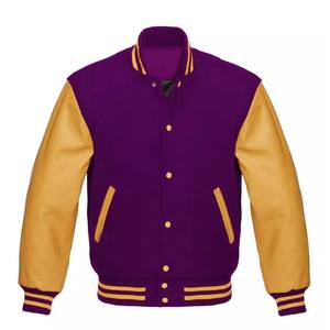 2026 High Quality College Baseball Varsity <b>Jacket</b> Custom Streetwear Stand Collar Winter Wool Chenille Letter Embroidered <b>Patch</b> - Product Image 5