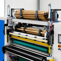Automatische Hochgeschwindigkeits-Rolle-zu-Rolle Papier-Film-Aluminiumfolie Schneid- und Aufwickelmaschine 50-150m/min Edelstahl Runyue RY-SL-L
