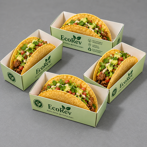 Custom Logo Printing Biodegradable Eco-Friendly Restaurant Disposable Kraft Paper Boxes Takeout Food Packaging <b>Container</b> Box - Product Image 5