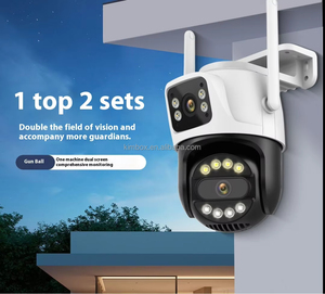 Smart 6MP Dual Lens Outdoor <strong>WiFi</strong> PTZ <strong>Camera</strong> CMOS Cloud Memory Card Two-Way Audio Built-In Mic Human Detection Night Vision - Product Image 2
