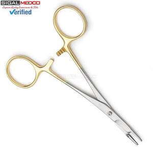 ที่จับเข็ม Olsen Hegar ขนาด 4.5 นิ้ว เครื่องมือผ่าตัดทางการแพทย์  ใบมีดทังสเตนคาร์ไบด์ TC  ตัวจับเข็มสแตนเลส - Product Image 3