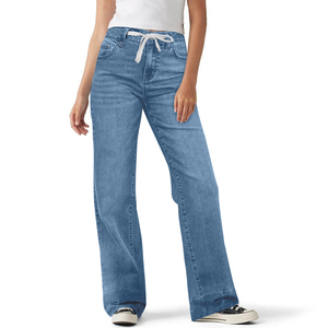 <b>Womens</b> Vintage Wash Jeans High Waist Relaxed Straight Denim Pants Soft Cotton Casual <b>Trousers</b> Streetwear Bottoms Everyday - Product Image 4