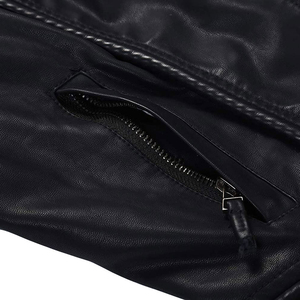 Chaquetas de Cuero Genuino para Mujer con Logotipo Personalizado, Chaqueta Casual Estilo Biker con Cierre, Abrigos de Cuero para Mujer, Chaqueta de Cuero Transpirable para Mujer - Product Image 4