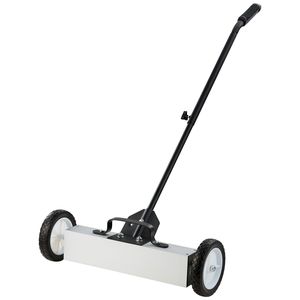 18 Inch Large Magnet Pickup Lawn Sweeper Magne 45Lbs Rolling Magnetic Sweeper Wheels Push Type Magnetic <b>Pick</b>-<b>Up</b> <b>Tool</b> - Product Image 5