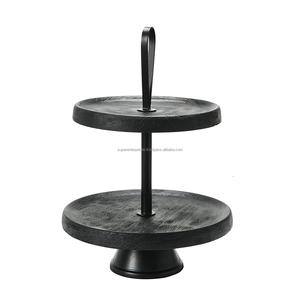 Black Cake Stand Best for Indoor Decor Highly Finishing Design for Wedding and Party Table Decor Cake <b>Tools</b> - Product Image 3