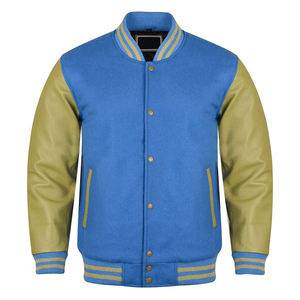 Veste universitaire en satin de haute qualité pour hommes, veste en satin de laine tendance avec décorations boutonnées, toutes tailles, hiver - Product Image 1