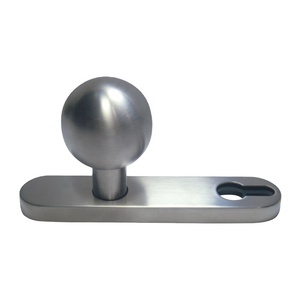 OEM ODM Contemporary Stainless Steel Cylindrical Door Knob with Faceplate Modern Handle Design <b>for</b> Hotels and <b>Windows</b> - Product Image 1