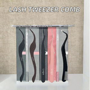 Professional Stainless Steel <b>Pointed</b> Comb Tweezer for Eyebrow Shaping Precision Hair <b>Removal</b> Beauty <b>Tool</b> High Quality Handmade - Product Image 5