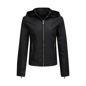 2024 New Arrival Winter Thick Fleece Waterproof Breathable Windproof Custom Logo <b>Women</b> PU Leather Plus Size <b>Jacket</b> <b>Womens</b> Faux - Product Image 5