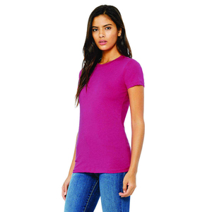 Camiseta Corta Blanca Lisa de Corte Ajustado para Mujer, Cuello Redondo, Manga Corta, Casual, Verano, con Ribete de Encaje, para Damas - Product Image 6