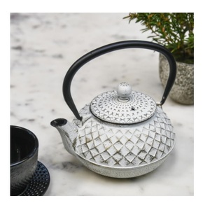 Tetera de hierro fundido negra de gran venta con tapa y asa, tetera decorativa perfecta para el hogar, la cocina y el hotel. - Product Image 6