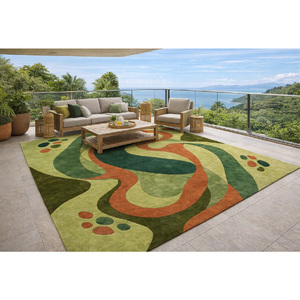 Alfombras y Tapetes 100% Lana Hechos a Mano, Alfombra de Lana Suave para Hogar, Lavandería, Comedor, Oficina - Product Image 5