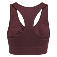 Soutien-gorge de sport TRIMMY SPORTS pour filles, simple, sans coutures, à maintien élevé, respirant, écologique, séchage rapide, col en V, avec poches, noir, pour l'entraînement