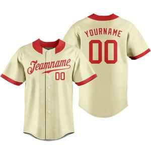 High Quality Customized Breathable 100% <b>Polyester</b> Baseball Jersey Short Custom Logo Sublimation Printing Quick Dry Lightweight - Product Image 2