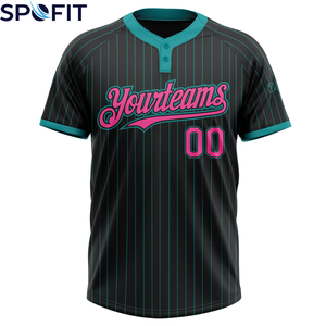 Camiseta de Béisbol Personalizada para Hombre, Nueva Llegada, Transpirable, de Poliéster, con Estampado por Sublimación, Cierre Completo con Botones, Ropa Deportiva, Fabricante OEM - Product Image 5
