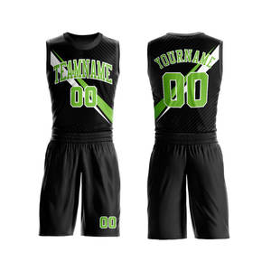 Tenues de sport respirantes et anti-humidité avec logo personnalisé, dernière conception, grandes tailles, uniforme de basketball personnalisé par sublimation - Product Image 1