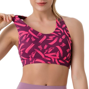High Quality Women's Sports <b>Bra</b> with Medium Support Breathable Gym Fitness Wear Front Logo <b>Low</b> Price Yoga <b>Bra</b> Top - Product Image 1