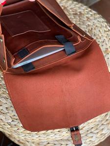 Multi-functional Waterproof Leather <b>Backpack</b> Anti-Theft Vintage Laptop Bag Genuine Leather Rucksack LBP-0314 - Product Image 4