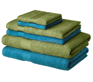 Lot de 6 serviettes de bain en coton 500 GSM – Vente en gros |   Séchage rapide, extra absorbant |   Logo personnalisé |   Hôtel & Spa en Gros - Product Image 1