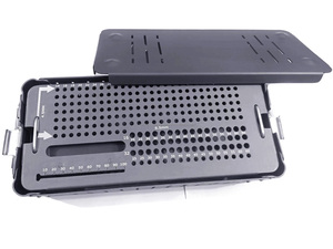 Boîte de rangement manuelle en aluminium pour vis corticales, plateau de stérilisation pour instruments chirurgicaux et implants orthopédiques - Product Image 2