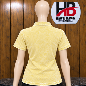 Camiseta Polo para Mujer, Estilo Casual, Manga Corta, Logotipo Bordado, Transpirable, de Algodón, Corte Regular - Product Image 2