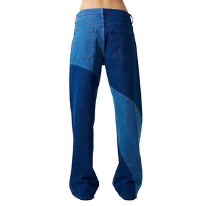 Jean en denim décontracté personnalisé de la meilleure qualité 2026 pour femme – Respirant, élégant, déchiré, à lacets, bleu foncé, grandes tailles disponibles - Product Image 4