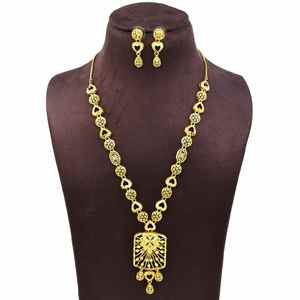 Vente en gros de parures de bijoux de mariée de style Dubaï en or rempli de 14 carats, 18 carats, 24 carats, colliers à la mode, parures de bijoux de style turc traditionnel - Product Image 1