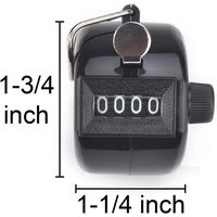 2025 Compteur de pointage à main ABS à 4 chiffres Mécanique Golf Clicker Numéro de tour Compteur Accessoires portables