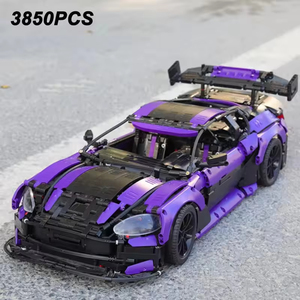 C001 Purple for Sports Car <b>Model</b> <b>Building</b> Block Toy 50 Pieces for Ages 14+ Static Version Plastic - Product Image 4