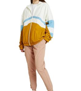 Nuevo Vintage verano transpirable bordado a prueba de viento pulóver cortavientos chaqueta mujer de talla grande Anorak capucha cremallera sólido - Product Image 4