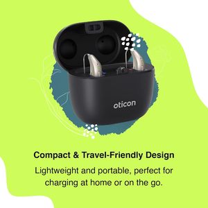 Audífonos Recargables Oticon Zircon 2 Mini RITE para Pérdida Auditiva de Moderada a Severa (2 Audífonos, 1 Cargador) - Product Image 3