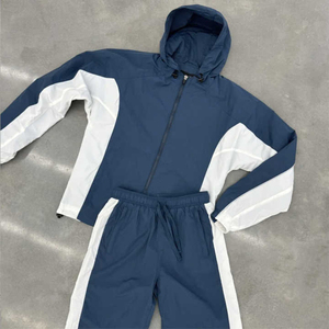 Windbreaker Short Set Windbreak Tracksuit <b>Jacket</b> Men Unisex Nylon Men Breathable Lightweight Casual Eco-Friendly <b>Patchwork</b> Oem - Product Image 3