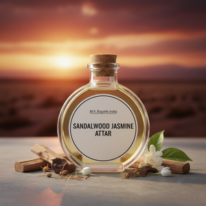 Attar Puro de Sandali Motia y Flor de Bela, Attar Tradicional Indio Destilado para Perfumistas de Nicho y Marcas de Attar, M.K Exports India - Product Image 2