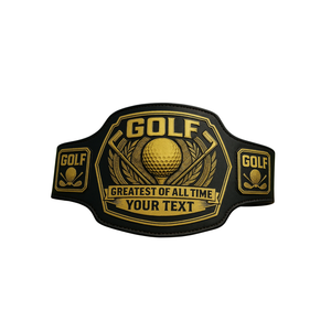 Cinturón de Campeón de Golf Personalizable, Cinturón de Campeonato del Mejor de Todos los Tiempos, Personalizado con Tu Texto, Trofeo Deportivo Premium - Product Image 1