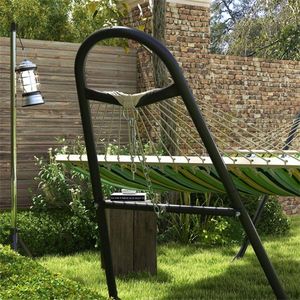 Support de hamac moderne et imperméable pour l'extérieur, mobilier de camping, chambre, salon, hôpital, en métal et tissu - Product Image 6