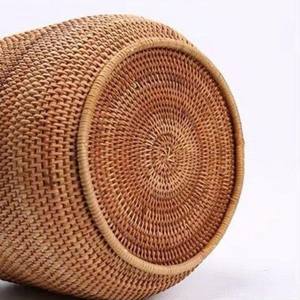 Cesta de Almacenamiento Apilable Decorativa de Mimbre y Ratán Tejido a Mano, Ecológica y Moderna, Marca Bu Dang, Venta al Por Mayor - Product Image 4
