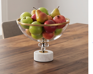Cuenco Decorativo Moderno con Base, Elegante Centro de Mesa para Sala de Estar, Cocina, Mostrador, Decoración Interior con Estilo - Product Image 6