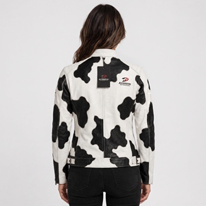 Veste en cuir confortable pour femme avec doublure chaude, coupe élégante, fermeture éclair résistante et finition soignée pour un usage quotidien décontracté en hiver - Product Image 2